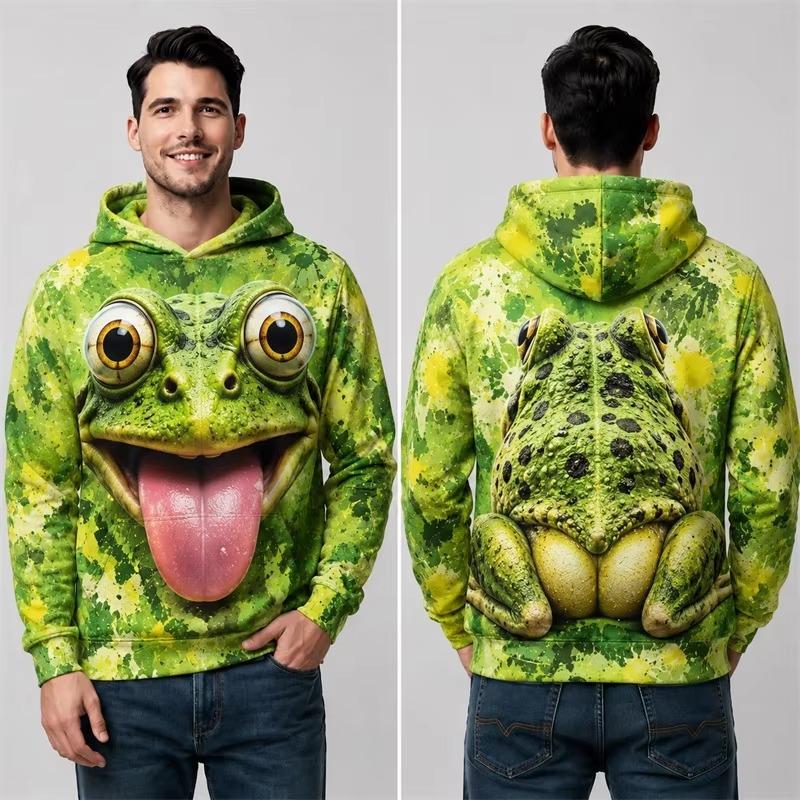 Weihnachten Winter Weihnachtsmann 3D-Druck Hoodies Damen Herren Lässig Streetwear Langarm Kapuzenpullover Pullover Kleidung Oberteil