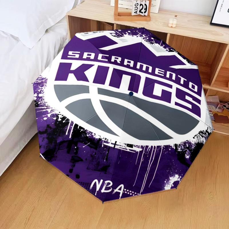 Kings Basketball Umbrella Folding umbrella, automatic umbrella 8-Frame for Travel, camping Use Gift for Halloween Christmas