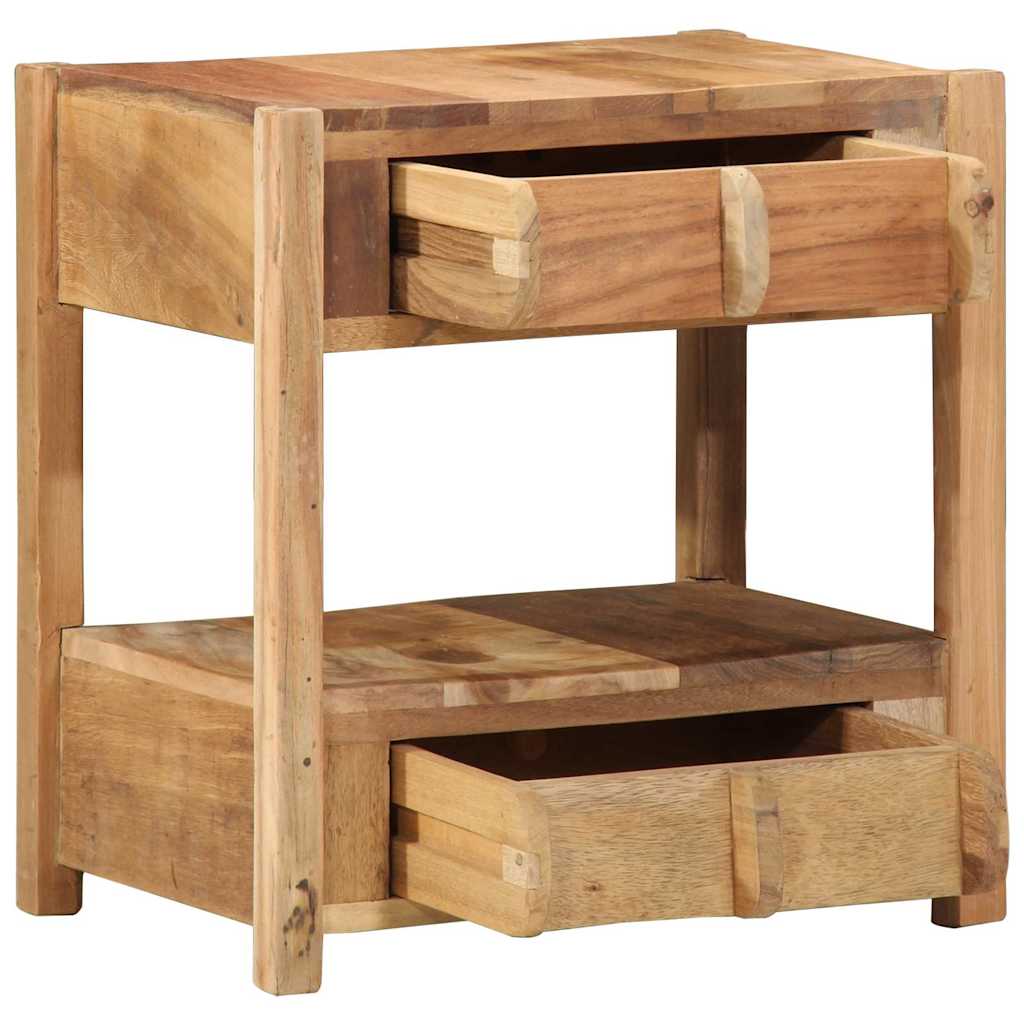 Side Table Brown 43 x 32 x 46 cm Solid Upcycled Wood
