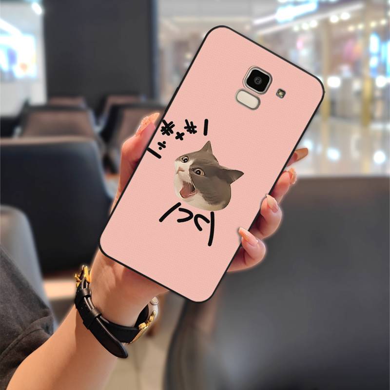 Shockproof Dirt-resistant Phone Case For Samsung Galaxy J6 2018/SM-J600F Durable Silicone Cartoon Anti-dust Soft case