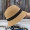Summer Fashion Women Straw Hat Lady Summer Sun Hat Visor Cap Panama Style Bucket Cap Strawhat Beach Hat Outdoor Girl Cap