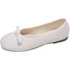 2025 spring and summer new French outer wear one-pedal ballet shoes women's versatile shallow bow flat shoes