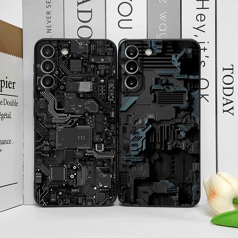 2D Imitation Circuit Board Pattern Phone Case for OPPO Realme 14 ProPlus 13 12 Lite 11 10 Pro+ X7 PRO Ultra C55 C35 Cover Fundas