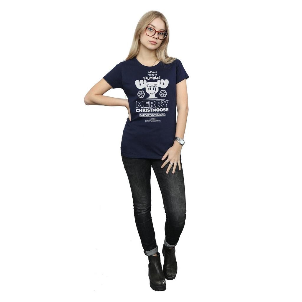 National Lampoon´s Christmas Vacation Womens/Ladies Merry Christmoose Cotton T-Shirt