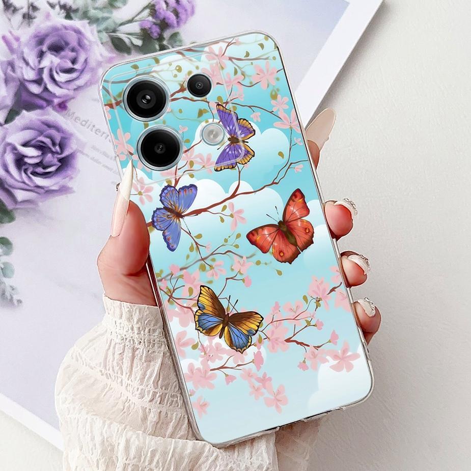For Xiaomi Redmi Note 13 4G Case Note13 Pro New Fashion Painted Cover Soft Silicone Phone Case For Redmi Note 13 Pro Plus Fundas