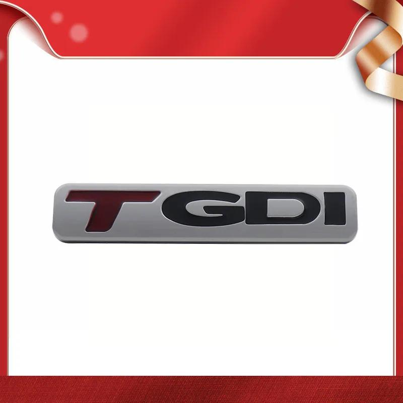 ABAB1 For Sonata Elantra Tucson IX25 IX35 3D Premium TGDI Letters Car Fender Trunk Rear Bonnet Nameplate Decal Emblem Badge Sticker