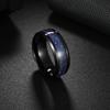 Galaxy Space Inlaid Blue Starry Sky Dome Wedding Ring for Men And Women Couple Fashionable Classic  Gift 2025