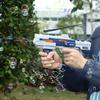 Electric Bubble Gun with Light and Sound Automatic Bubble Machine  Automatic Soap Blower  Summer Outdoor Game Toy Kids Gift