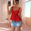 Summer New Women's Sexy Y2K Cami Top, Casual Versatile Sleeveless Tank Top for Women, Crossborder Fashion Outfit