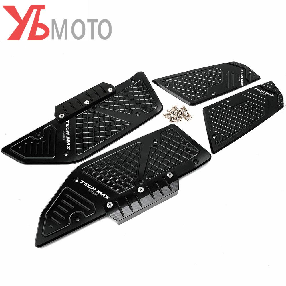 TMAX Footrest Pedal Sticker For YAMAHA TMAX 560 Tech Max TMAX560   Accessories Moto CNC Footboard Step Foot
