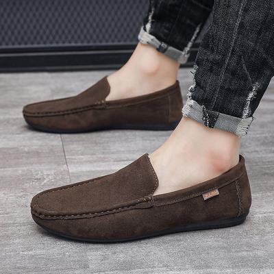 Doudou Shoes Men's Spring New Men's Shoes Casual Breathable Driving Flat Lazy Shoes One Pedal Loafers