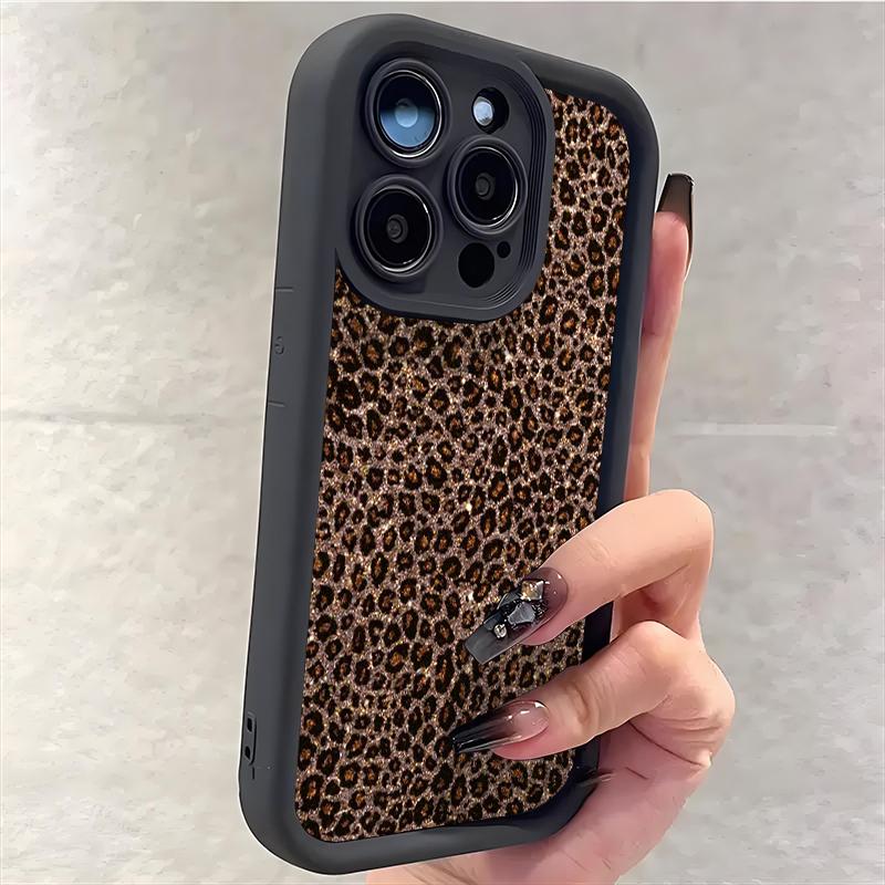 Popular Leopard Print Pattern Silicone Soft Phone Case For iPhone 17 Pro Max 11 12 13 14 15 16 Plus X XR XS Max 16E 17 Air Cover