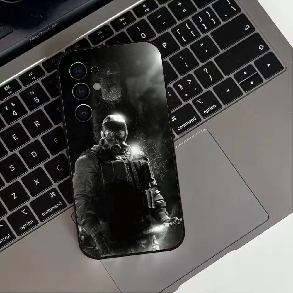 Shooting R-Rainbow S-Six S-Siege-s Phone Case For Samsung S25,S24,S21,S22,S23,S30,Ultra,S20,Plus,Fe,Soft Silicone Black Cover