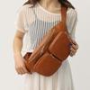 Waist Bag Women's Chest Bag Soft Leather Shoulder Crossbody Bag
