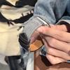 Suede Demin Color Match Leather Bracelet For Apple Watch Band S11/10/9/8/7/6/Ultra iWatch Strap 49/46/45/44/42/41/40/38mm Casual