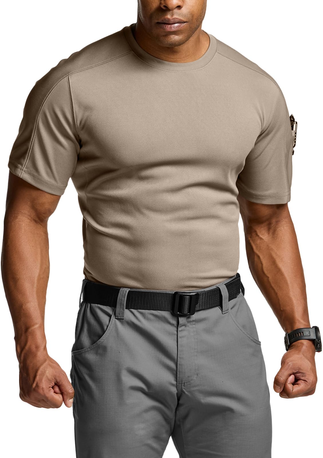 

Короткий пот Быстрая сетка УФ Круглый вырез Солнцезащитные очки Ручка Усиленная строчка на [CQR] Мужская футболка, Рукав, Эластичная, Впитывающая, Сохнущая, Прохладная, Материал,