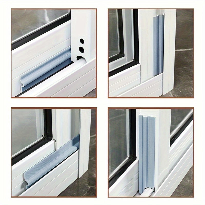 Sliding Type Window Sealing Strip Door and Window Seam Windproof Sound Insulation Self-adhesive Sealing Strip Warm Blocking Wind