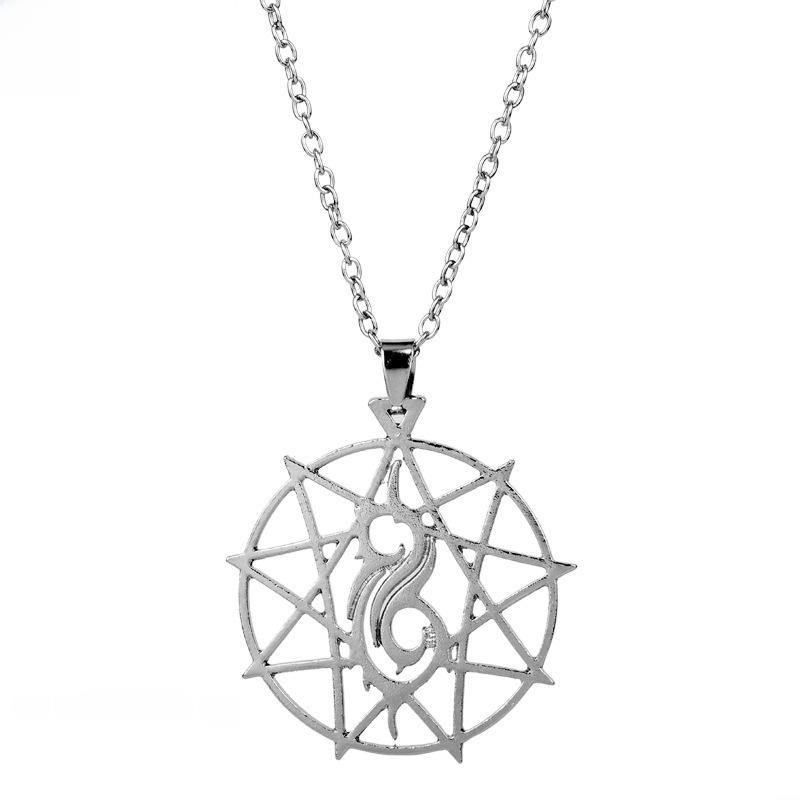 Slipknot Band Necklace with Hollow Star Pendant & Clavicle Chain