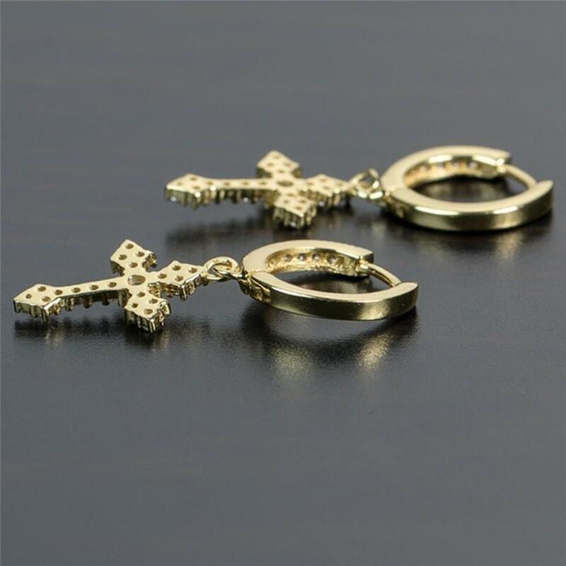 Cross Earrings For Women, Fashionable And Exquisite Design, High-End And Versatile Temperament Earrings Accessories