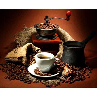5D Diamond Crafts Coffee Cups Cross Stitch Crystal Set Unfinished Decorative Diamond Embroidery