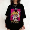 2026 New Edition Sailor Moon Retro Pattern Summer Pure Cotton Mens and Womens TShirt  Street Casual Trendy Short Sleeve