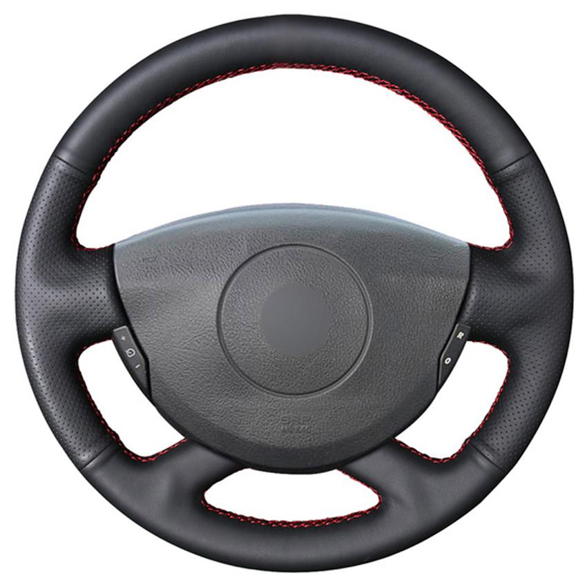 

Черный чехол на рулевое колесо из искусственной кожи для Renault Laguna 2001-2007 Vel Satis 2001-2005 Grand Espace 2003-2008 Trafic