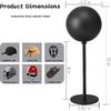 Helmet Stand Metal, Rotation Metal Stand Desktop Hanger Rack Helmet Stand Display for Motocycle Helmet, Caps,Hat, and Rugby Helmet