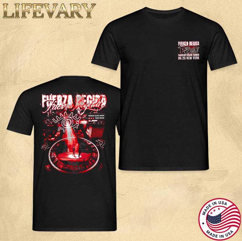 Fuerza Regida June 20 2025 New York TShirt Unisex Official Concert Tour Merch Unisex T-Shirt XXL