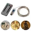 Indoor String Lights 21.9yd Length Remote Control 8 Light Modes Copper Wire LED Wire Lights for