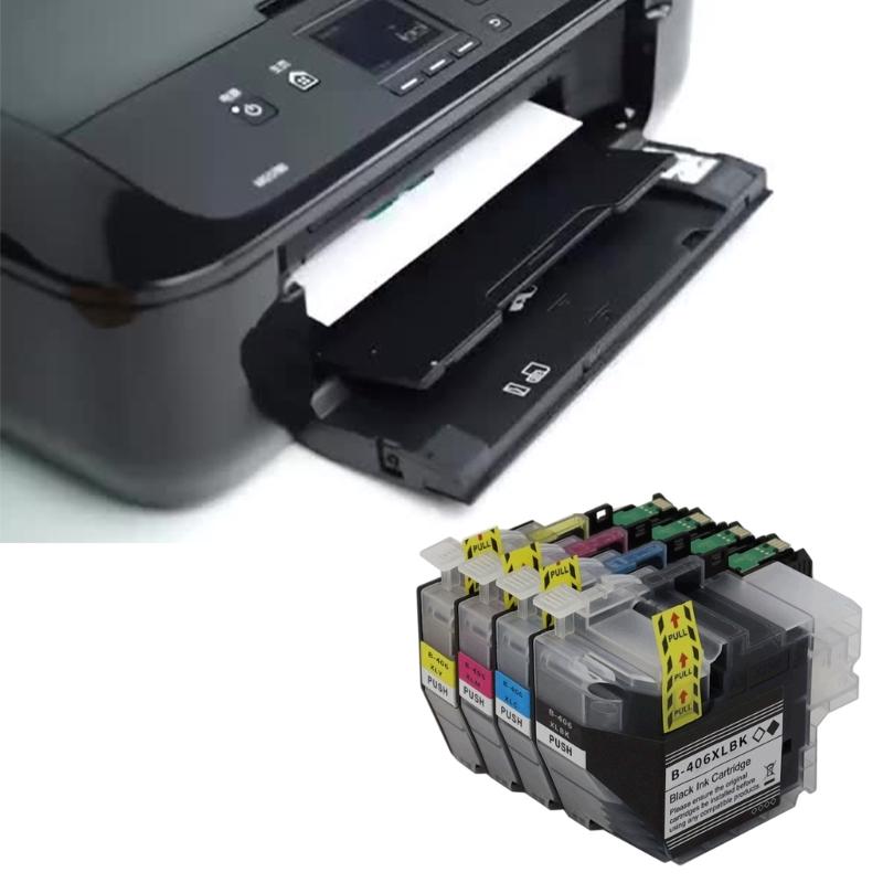 ABS Printer Cartridge Seamless Compatibility for LC406XL High Volumes Printing Tasks And Sharply Color Accuracy