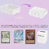 Yoimize Card Box, Trading Card Case, Transparent Pokemon Card Case with 8 Cards, Lidded Storage Box with Removable Dividers, Holds Over 2000 Cards, Po