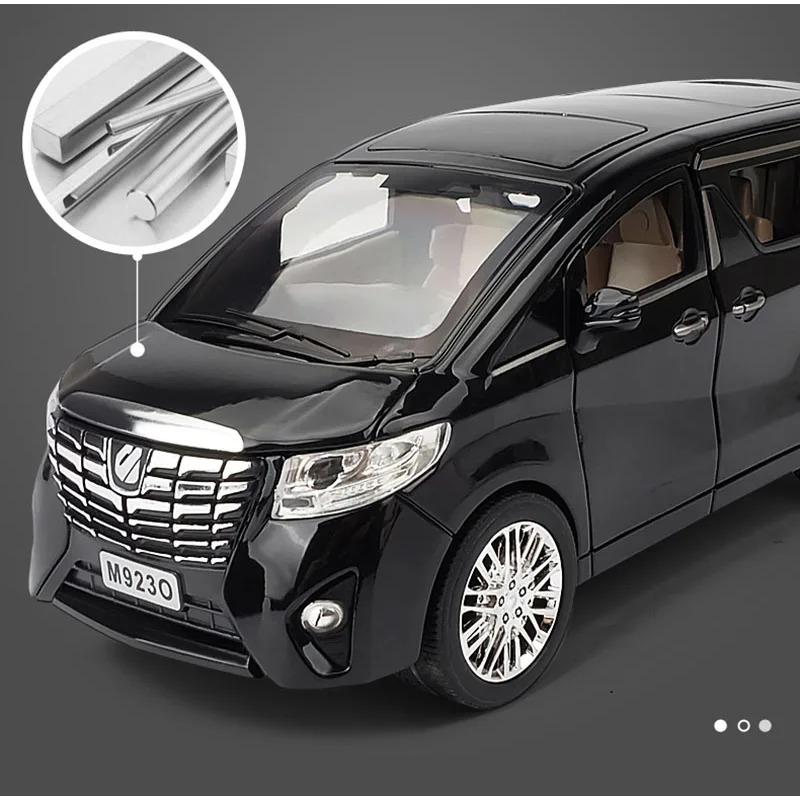 1/24 Toyota Alphard MPV Automodell Legierung Auto Druckguss Spielzeugautomodell Pull Back Kinderspielzeug Sammlerstücke Kostenloser Versand