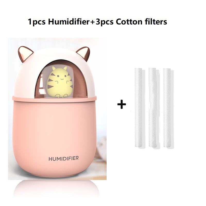 

Мини-увлажнитель воздуха 300 мл, портативный ультразвуковой ароматизатор, диффузор эфирного масла, USB-генератор тумана, увлажнитель для ароматерапии для домашнего офиса C