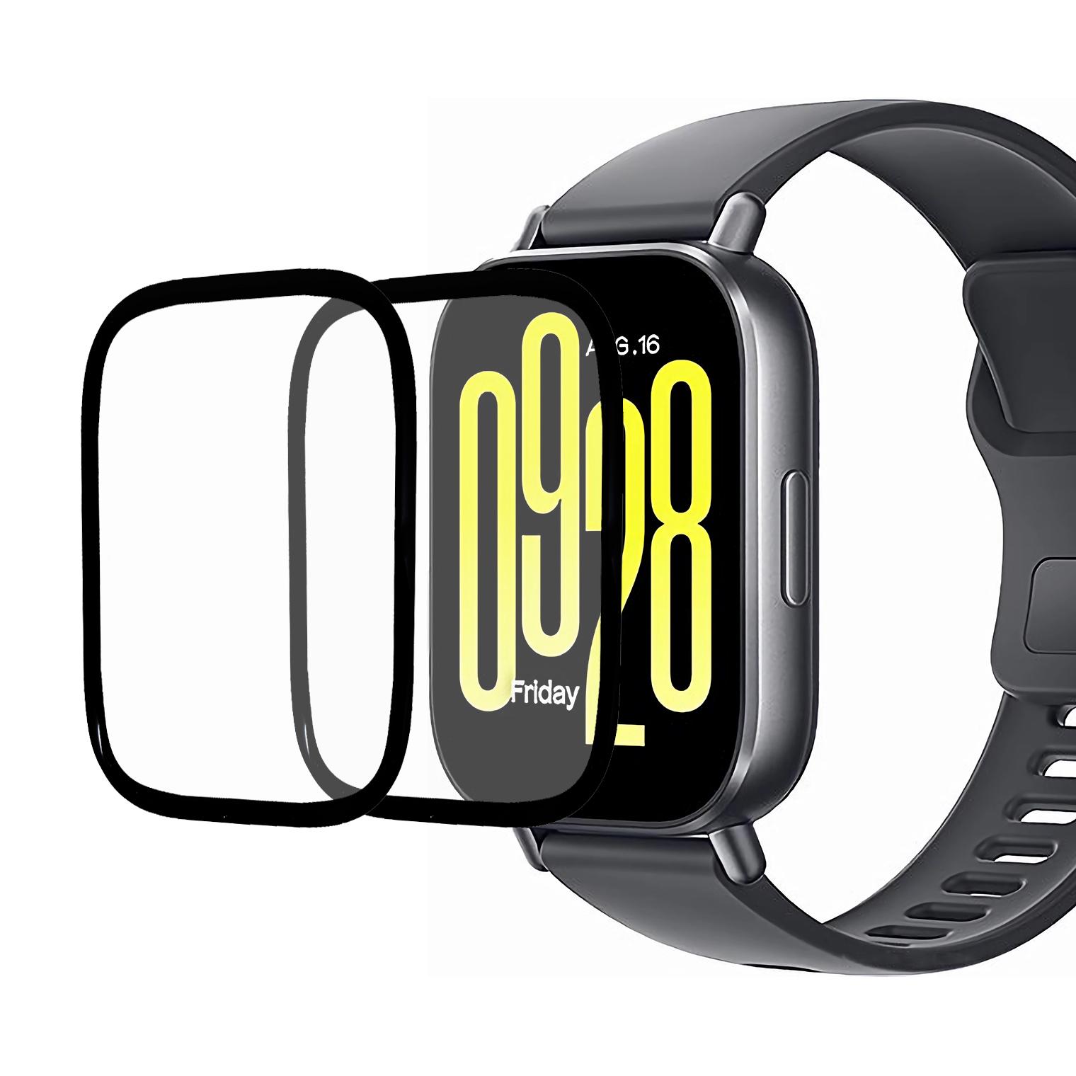 

2Pcs/Pack For Xiaomi Redmi Watch 5 Active Watch Screen Protector HD Clear PMMA Film (Black Edge) A