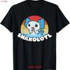 Fun Snaxolotl Cute Axolotl Funny Sunset Snacking Kawaii T Shirt Vintage Streetwear Stylish Casual Fashion Comfortable
