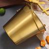 Mini Stainless Steel Pails Small Ice Bucket with Handle for Beverage Wine French Fries Chicken Wings Home Bars Parties