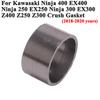Motorcycle Exhaust Pipe Escape Crush Gasket For Kawasaki Ninja 400 300 200 EX400 EX300 EX250 Z250 Z400 Z300 Mid Link Pipe Gasket