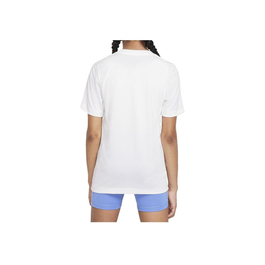 Nike Legend Dri-FIT Comfortable Soft Breathable Short Sleeve T-Shirt Kids Tops White FZ5199-100