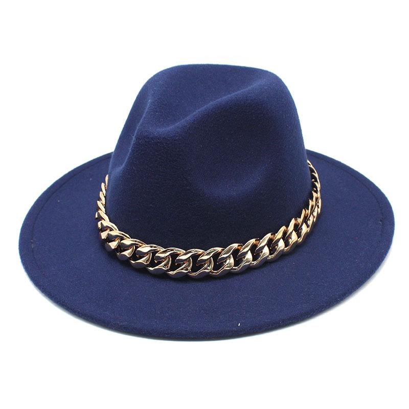 Hat Ladies Jazz Hat Seasonal British Chain Retro Top Hat Ladies Wool Gentleman Hat