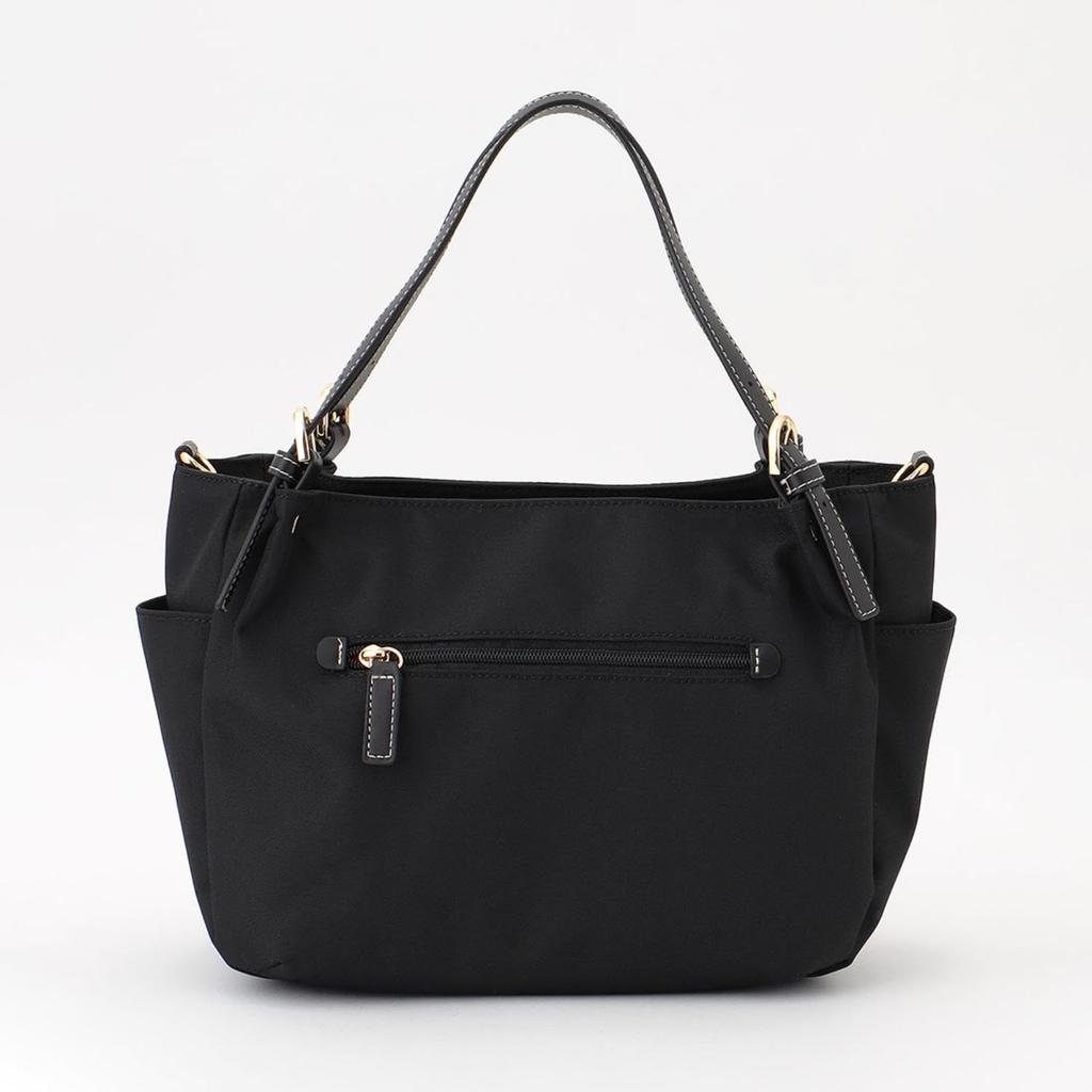 Labagagery Polyester Canvas 2-Way Mini Tote Bag B008703 Black (10)