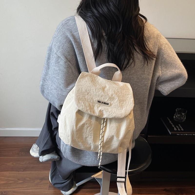 Nylon Fashion Backpack For Women With Breathable Design And Magnetic Closure For Daily Use