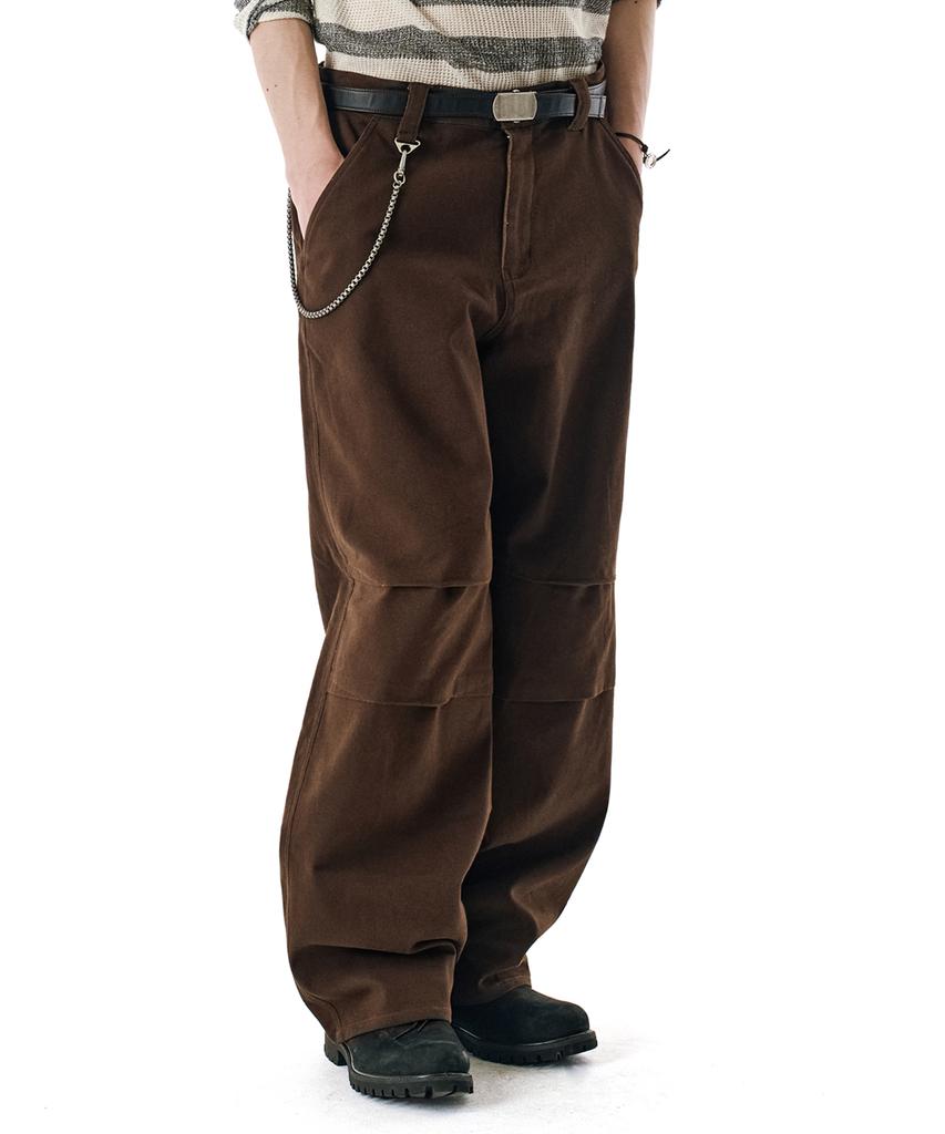 Sekeonmonollogeu Cotton Bolt Work Pants [Brown]_Sept081Brownsept069Brown