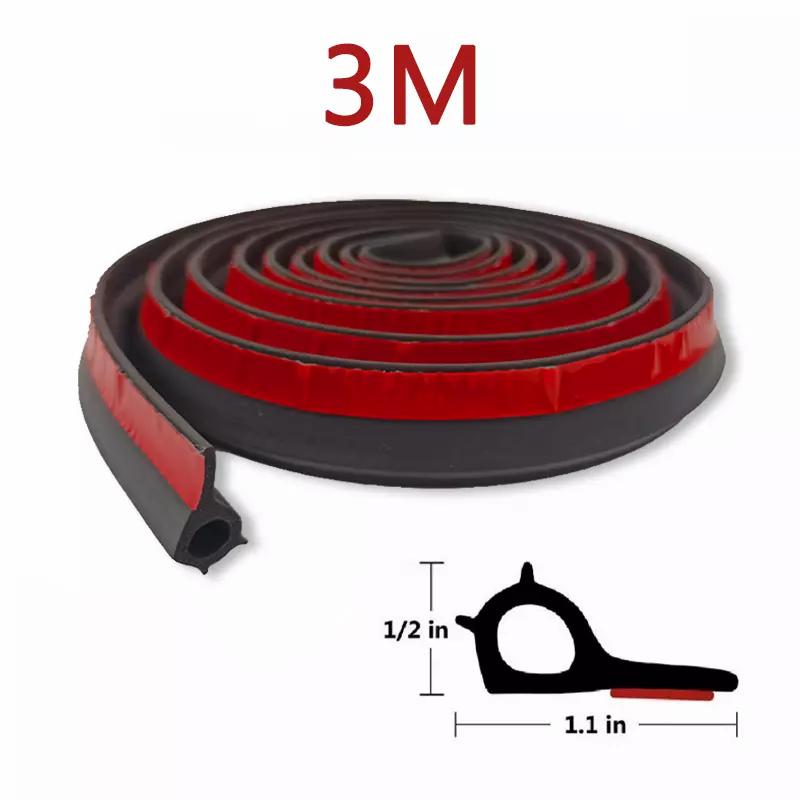 SEAMETAL 3/5m Universell Pickup Værstrips Gummi Selvklebende Bakluke Tetningssett