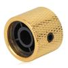 4 Pcs Durable Dome Knob Volume Tone Control Replacement Parts for Electric Guitar Bass(Gold)