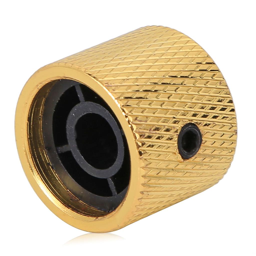 4 Pcs Durable Dome Knob Volume Tone Control Replacement Parts for Electric Guitar Bass(Gold)