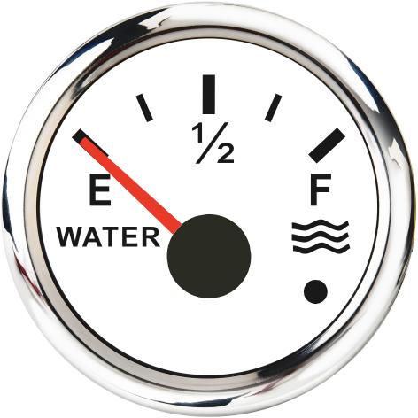 Car Marine Boat Boost Alarm Gauge 2‘’ 52mm Oil Pressure Meter Water Level Fuel Temperature 12V 24V Voltmeter Accessories Meter