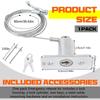 MXLA Cast Construction Garage Door Emergency Lock Set Stainless Steel Mechanism with Installation Accessories