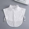 Lace Ruffle Faux Collar Decorative Collar for Dress Suit Removable False Collar Universal Shawl Elegant Sweater Collar