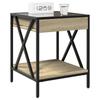 Nightstand with Infinity LED Sonoma Oak 40 X 40 X 49 Cm