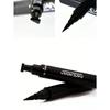 2-In-1 Eyeliner Pencil, Waterproof Sweat-Resistant Long-Lasting Smooth Dual-Ended Triangle Stamp Eyeliner, Black, Suitable For Daily Makeup